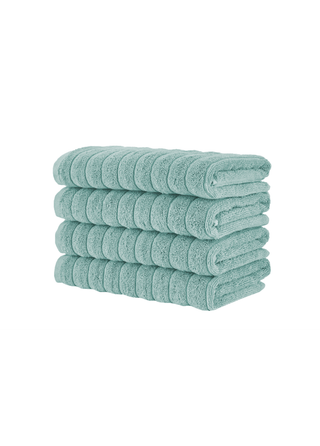 Robyn 4 Piece Hand Towel Set 20x32" Spa Green