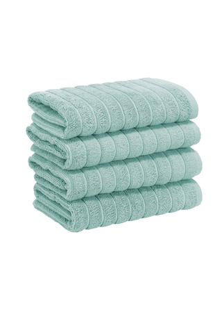 Robyn 4 Piece Hand Towel Set 20x32" Spa Green