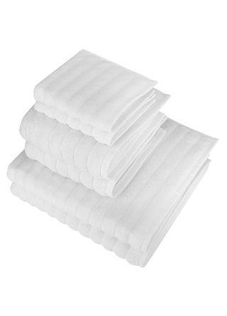 Robyn 6 Piece Towel Set White