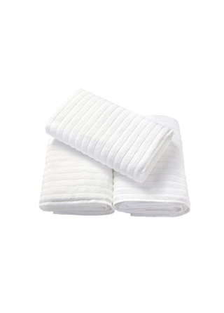 Robyn 3 Piece Bath Sheet Set 40x65" White