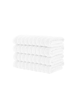 Robyn 4 Piece Hand Towel Set 20x32" White