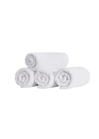 Areca 4 Piece Bath Towel Set 27x54" White