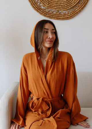 Muslin Robe Caramel