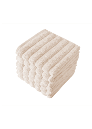 Robyn 6 Piece Wash Cloth Set 13x13" Almond Beige