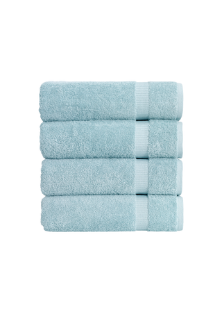 Areca 4 Piece Bath Towel Set 27x54" Spa Green