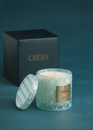 Azure Breeze Glass Jar Candle