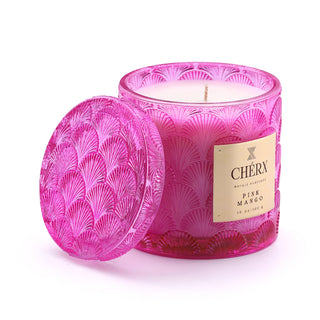 Pink Mango Glass Jar Candle