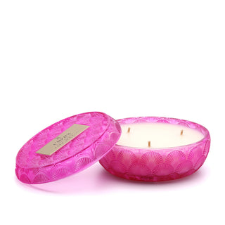 Pink Mango Glass Bowl Candle